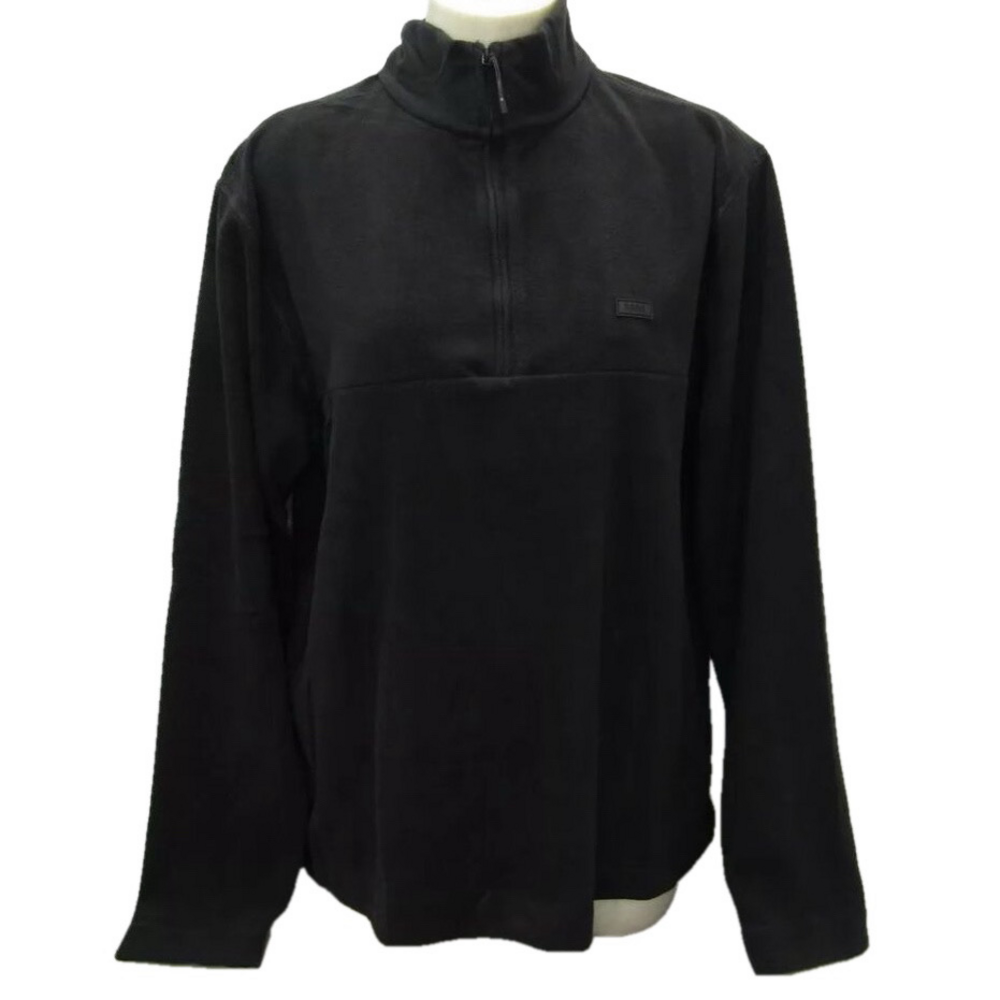 NEW RAINS Women's Pullover Addis Fleece Half Zip Black Size M